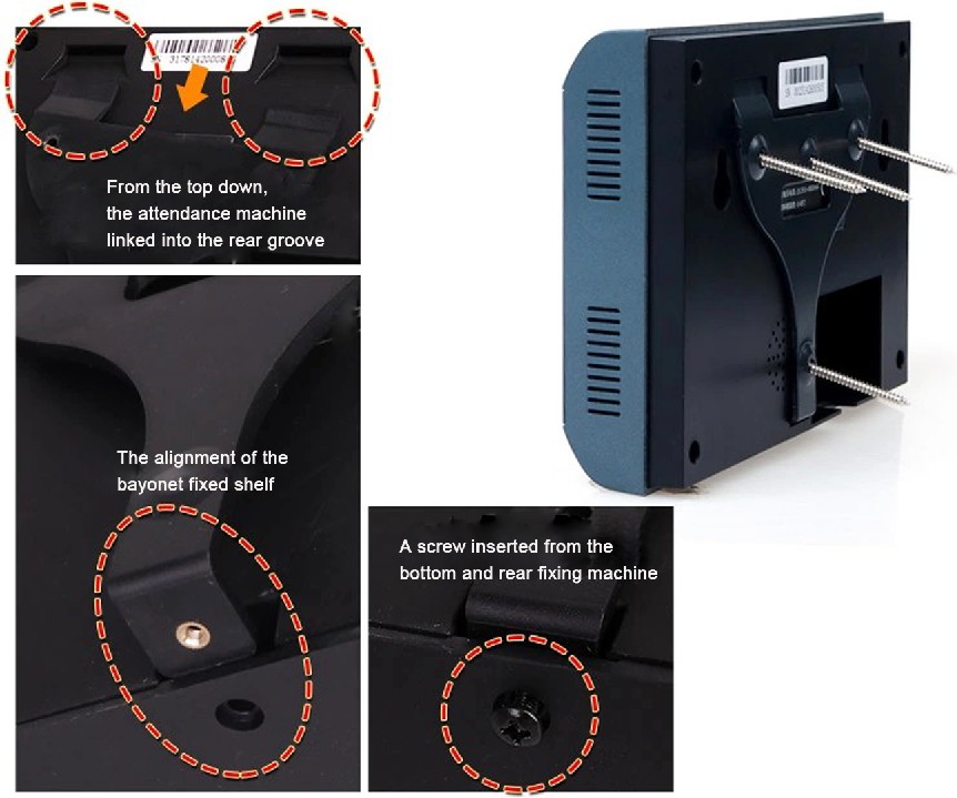 ET80-W wireless fingerprint attendance with 2.8 TFT for time tracking
