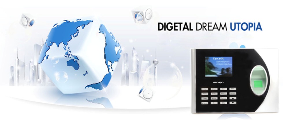 Attendance management system with fingerprint scanner for time tracking