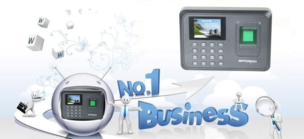 Attendance management system with fingerprint scanner for time tracking