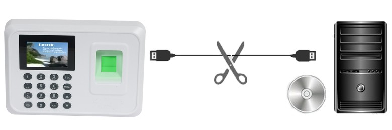 Attendance management system with fingerprint scanner for time tracking